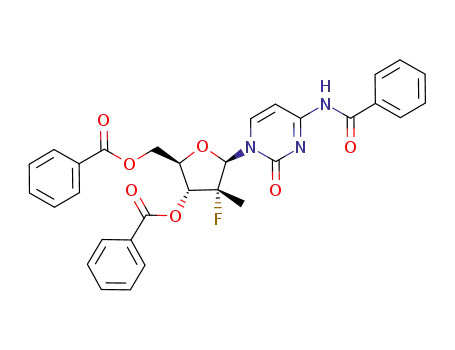 (2R,3R,4R,5R)-5-(4-benzamido-2-oxopyrimidin-1(2H)-yl)-2-((benzoyloxy)methyl)-4-fluoro-4-methyltetrahydrofuran-3-yl benzoate