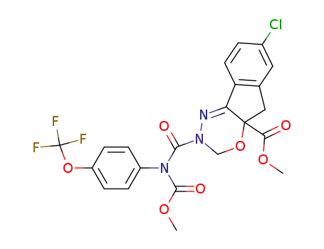methyl 7-chloro-2,3,4a,5-tetrahydro-2-[methoxycarbonyl(4-trifluoromethoxyphenyl)carbamoyl]-indeno[1,2-e][1,3,4]oxadiazine-4a-carboxylate