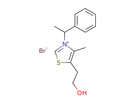 5-(2-hydroxy-ethyl)-4-methyl-3-(1-phenyl-ethyl)-thiazolium; bromide