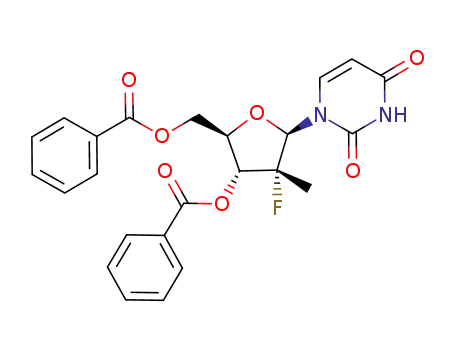 (2‘R)-2‘-deoxy-2’-fluoro-2-methyluridine-3’,5’-dibenzoate
