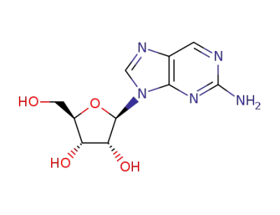 2?amino?9?(β?D?ribofuranosyl)purine