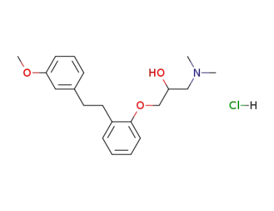 (±)-1-{2-[2-(3-methoxyphenyl)ethyl]-phenoxy}-3-(dimethylamino)-2-propanol hydrochloride