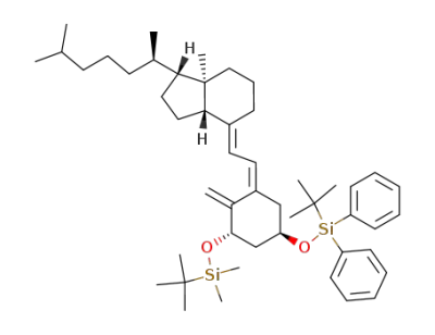 (1R,3aS,7aR)-4-[2-[(3S,5R)-3-(tert-Butyl-dimethyl-silanyloxy)-5-(tert-butyl-diphenyl-silanyloxy)-2-methylene-cyclohex-(Z)-ylidene]-eth-(E)-ylidene]-1-((R)-1,5-dimethyl-hexyl)-7a-methyl-octahydro-indene