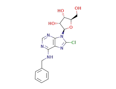 6-benzylamino-8-chloro-9-(β-D-ribofuranosyl)purine